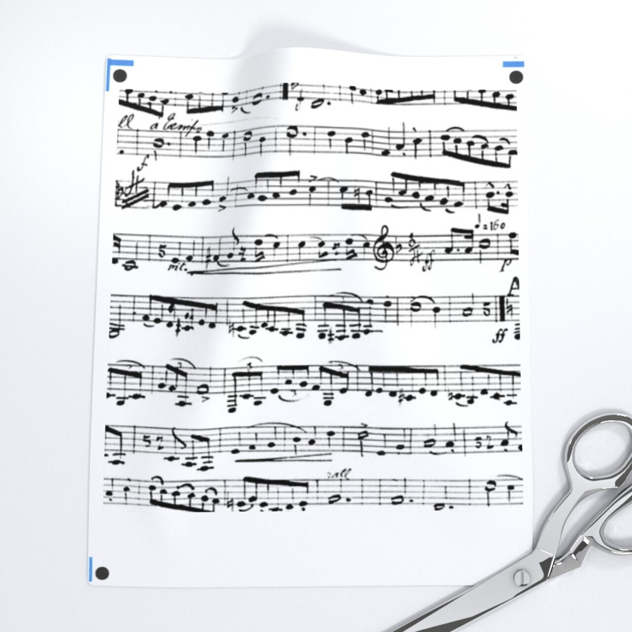 Black White Music Notes Musician Piano Musical Custom Printed Fabric by Spoonflower Various Fabrics by the Yard or Fat Quarter